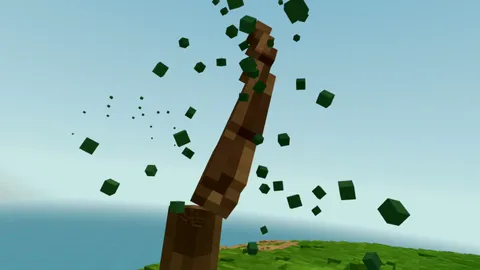 Starworn screenshot: tree-burst